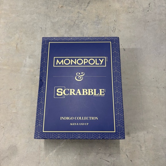 MONOPOLY & SCRABBLE INDIGO COLLECTION 2-PACK Brand New Never‎ Opened